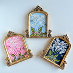Orchid Blooms 5 x 7 Vintage Inspired Frame