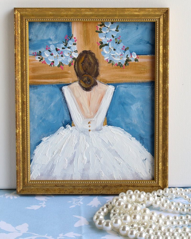 Wedding Day Julie 8 x 10 Vintage Framed
