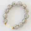 Pink Mother of Pearl Cross Bracelet