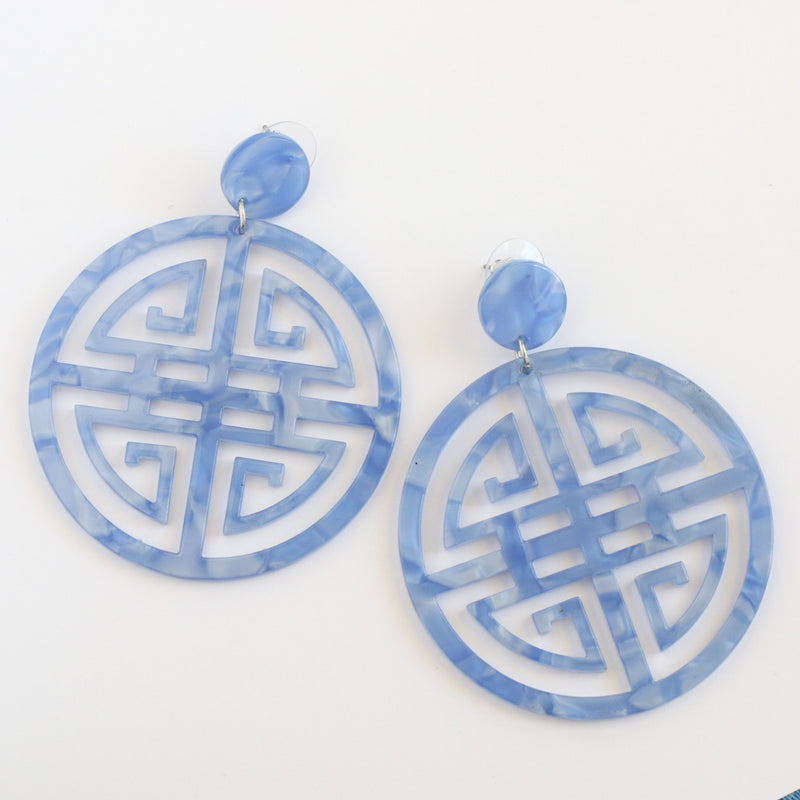 French Blue Prosperity Earrings