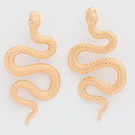 Gold Snake Earrings