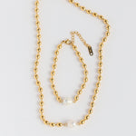 Aurelia Pearl Necklace & Bracelet