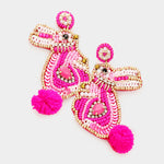 Pink Bunny Earrings