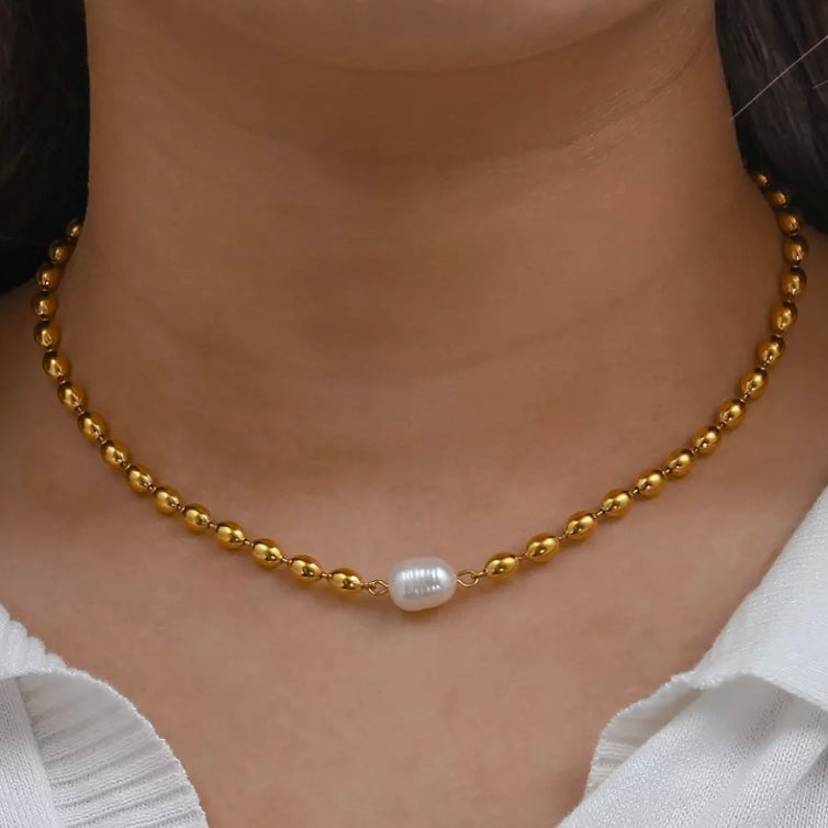 Aurelia Pearl Necklace & Bracelet
