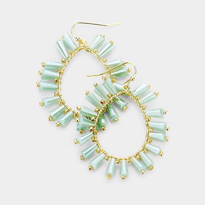 Beaded Fringe Earrings
