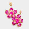 Red Flower Earrings